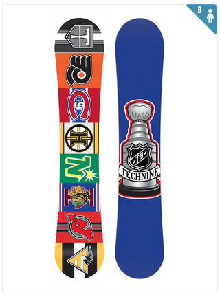 tavola snowboard bambino young gun technine